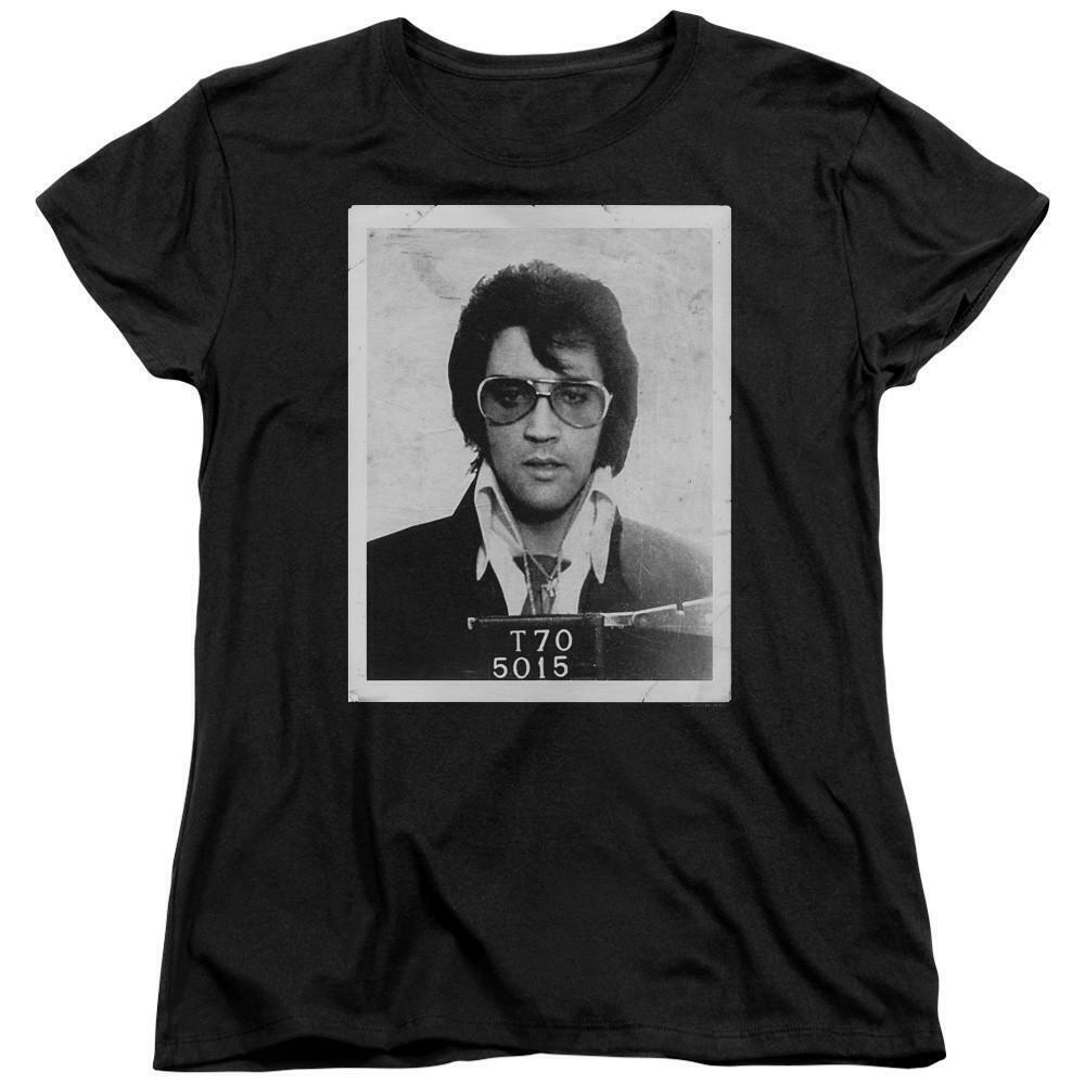 Elvis Presley Framed Classic Womens T Shirt Black